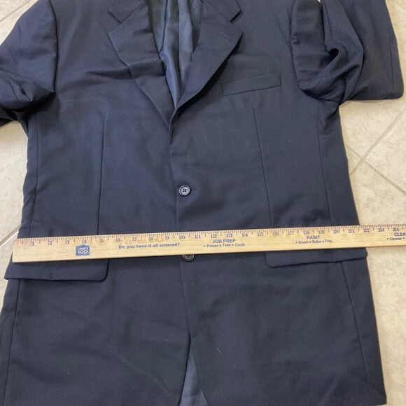 Hickey Freeman 43R Sport Coat Blazer Jacket Black Ing Lora Piana Super 130s - Picture 8 of 15